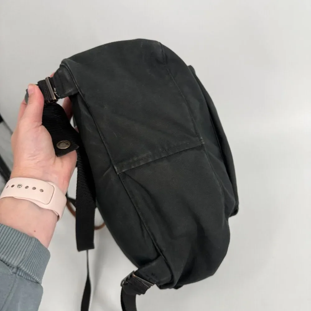 Fjallraven 27173 Kanken No. 2 Canvas Leather G-1000 backpack Rucksack Bag Black